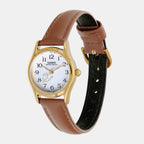Enticer Women Quartz White Dial Analog Leather Watch A2268