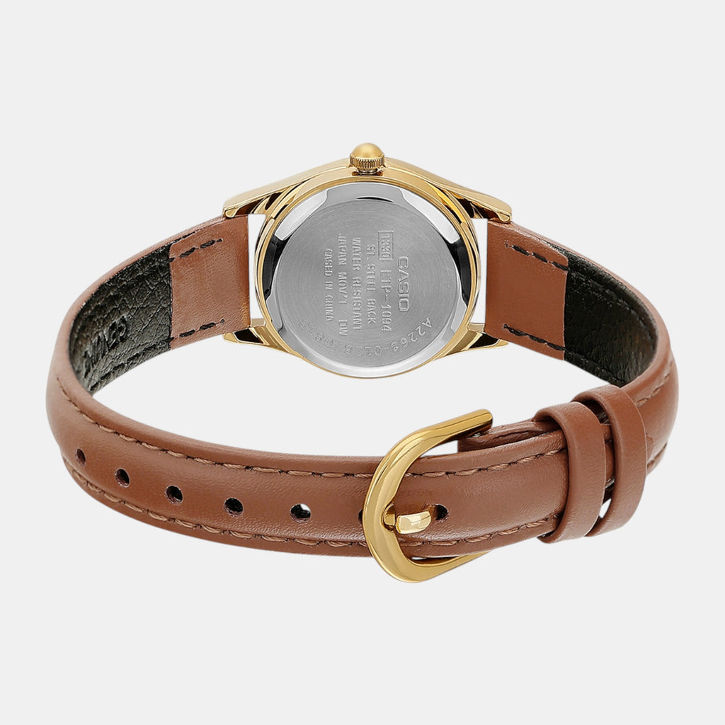 Enticer Women Quartz White Dial Analog Leather Watch A2268