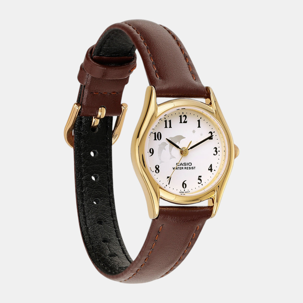 Enticer Women Quartz White Dial Analog Leather Watch A2269