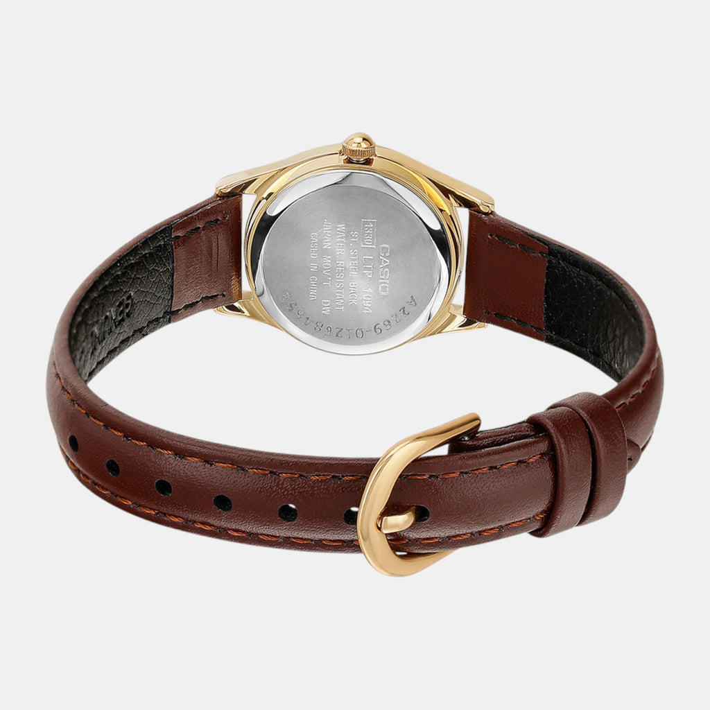 Enticer Women Quartz White Dial Analog Leather Watch A2269