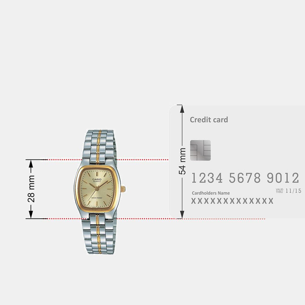 Enticer Women Quartz Gold Dial Analog Stainless Steel Watch A2272