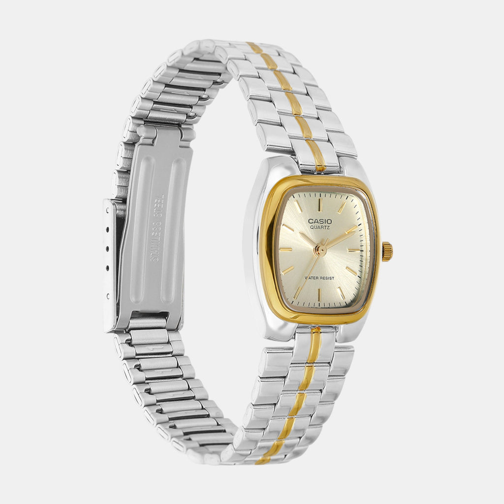 Enticer Women Quartz Gold Dial Analog Stainless Steel Watch A2272