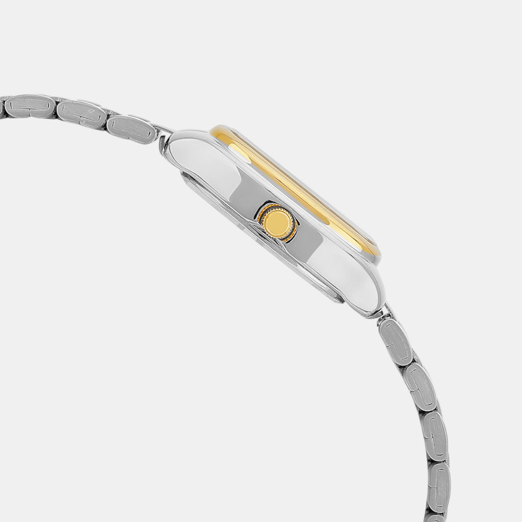 Enticer Women Quartz Gold Dial Analog Stainless Steel Watch A2272