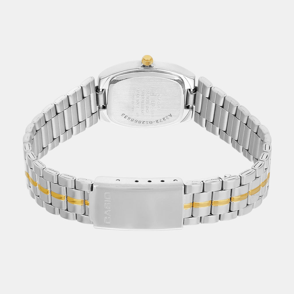 Enticer Women Quartz Gold Dial Analog Stainless Steel Watch A2272