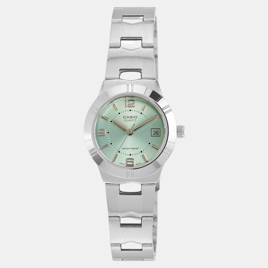 Enticer Women Quartz Green Dial Analog Stainless Steel Watch A2274
