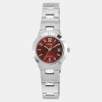 Enticer Women Quartz Red Dial Analog Stainless Steel Watch A2275