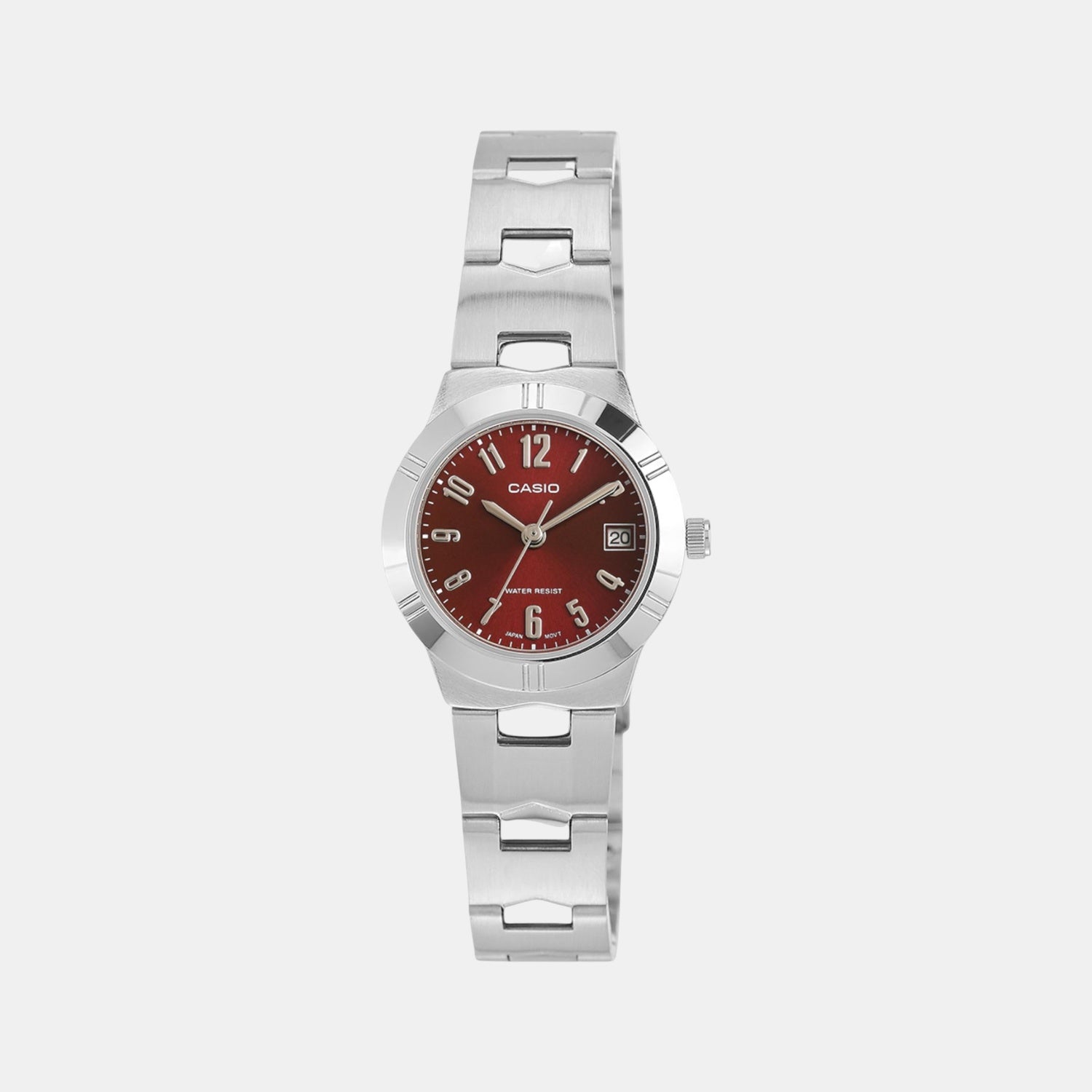 Enticer Women Quartz Red Dial Analog Stainless Steel Watch A2275