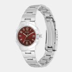 Enticer Women Quartz Red Dial Analog Stainless Steel Watch A2275
