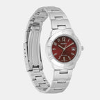 Enticer Women Quartz Red Dial Analog Stainless Steel Watch A2275