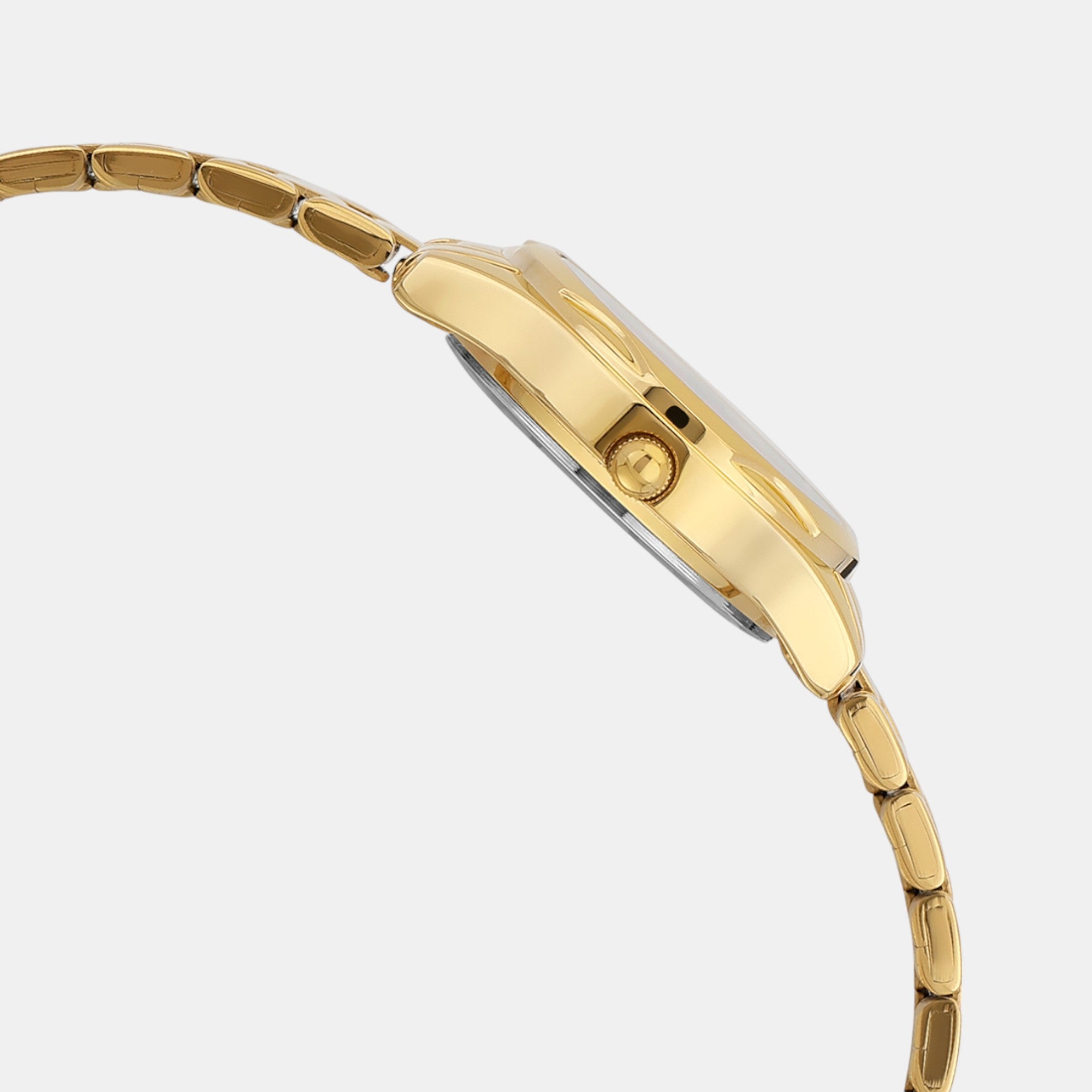 Enticer Women Quartz Gold Dial Analog Stainless Steel Watch A2276