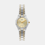 Enticer Women Quartz Gold Dial Analog Stainless Steel Watch A2277