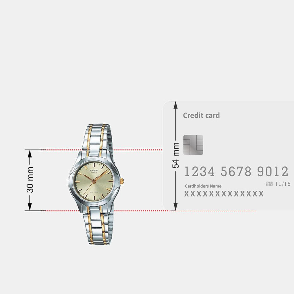 Enticer Women Quartz Gold Dial Analog Stainless Steel Watch A2277