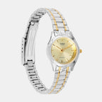 Enticer Women Quartz Gold Dial Analog Stainless Steel Watch A2277