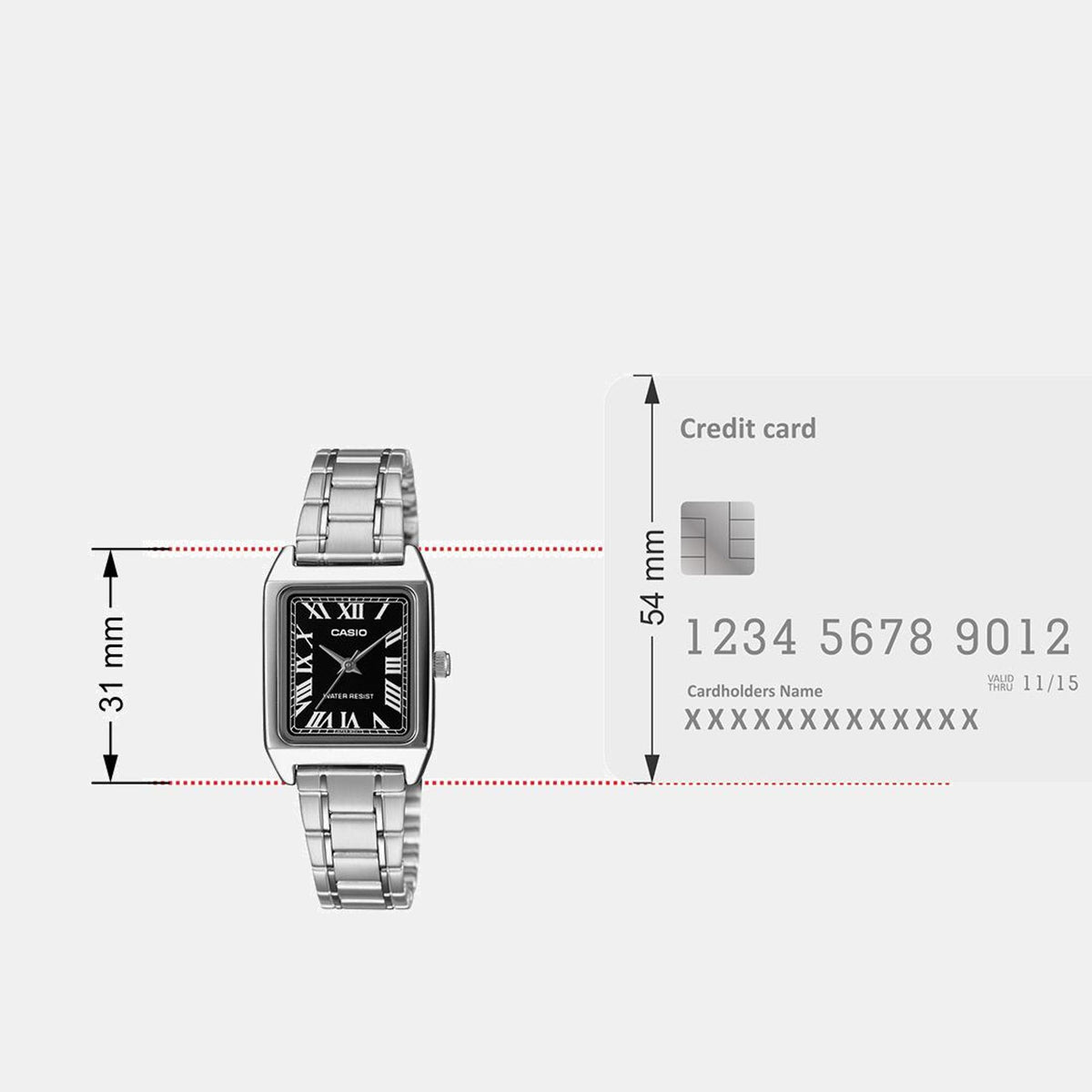 Enticer Women Quartz Black Dial Analog Stainless Steel Watch A2278