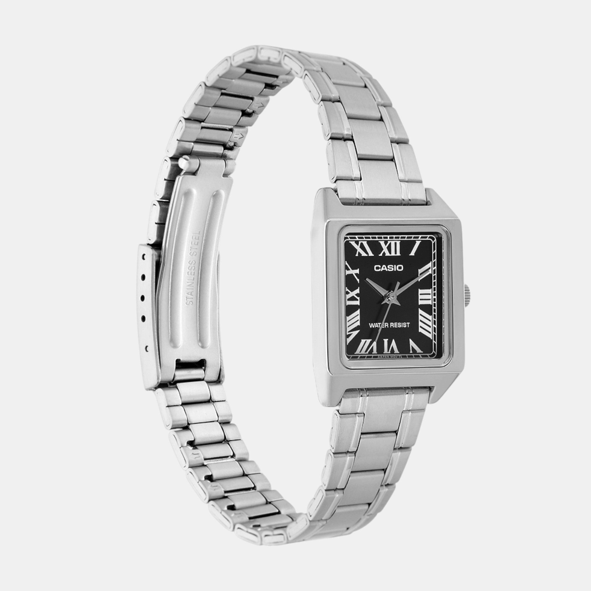 Enticer Women Quartz Black Dial Analog Stainless Steel Watch A2278