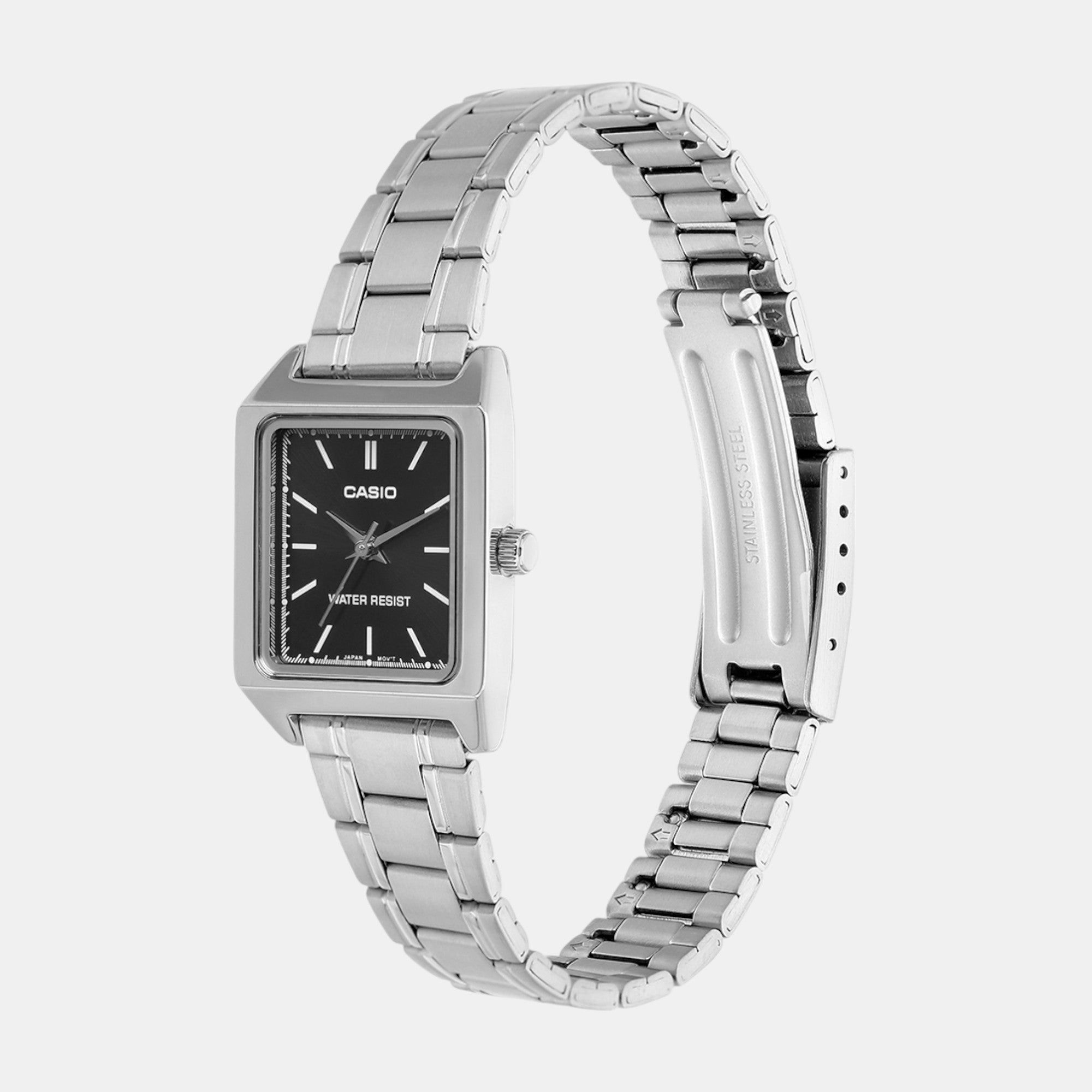 Enticer Women Quartz Black Dial Analog Stainless Steel Watch A2279