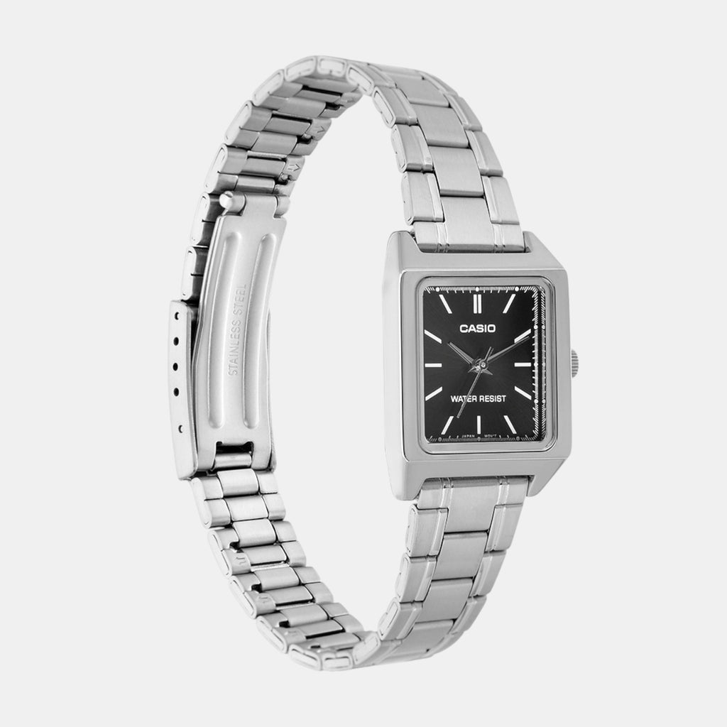 Enticer Women Quartz Black Dial Analog Stainless Steel Watch A2279