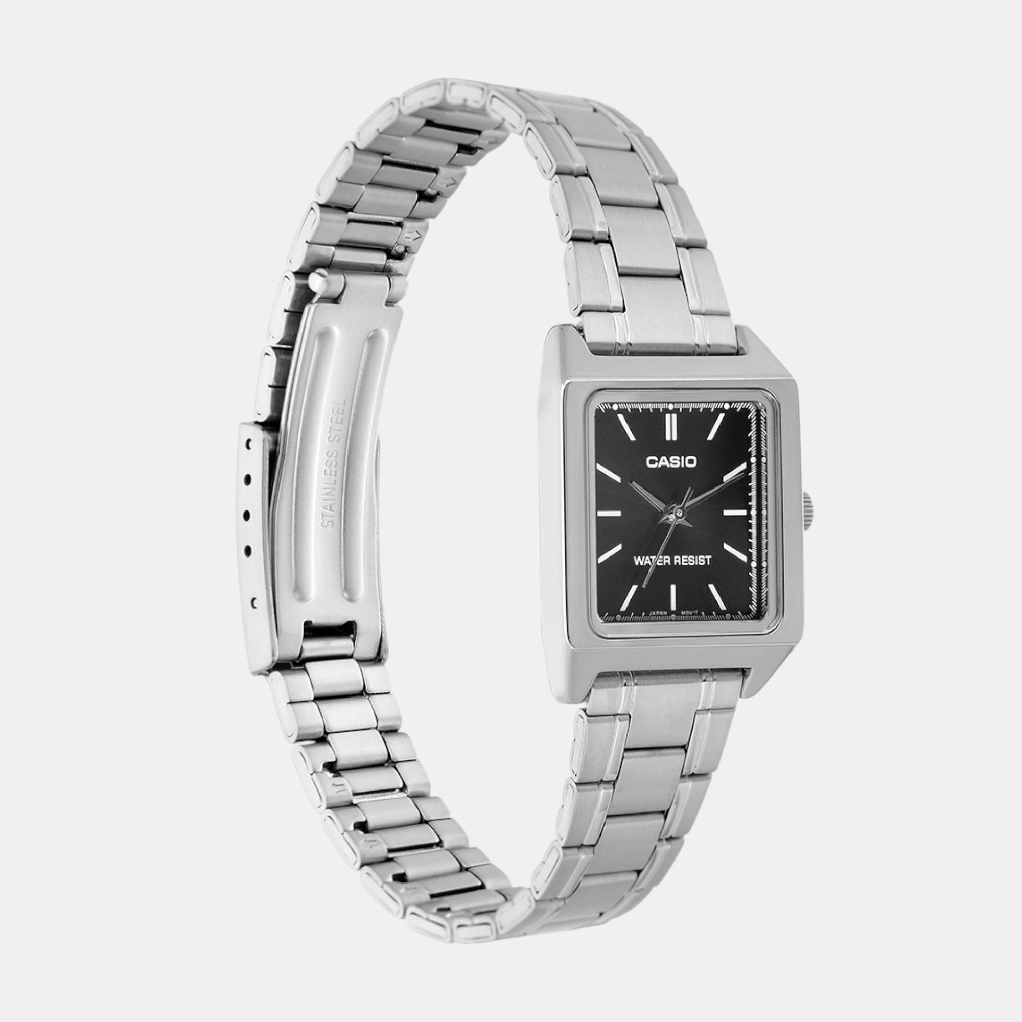 Enticer Women Quartz Black Dial Analog Stainless Steel Watch A2279