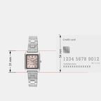 Enticer Women Quartz Pink Dial Analog Stainless Steel Watch A2281