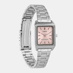 Enticer Women Quartz Pink Dial Analog Stainless Steel Watch A2281