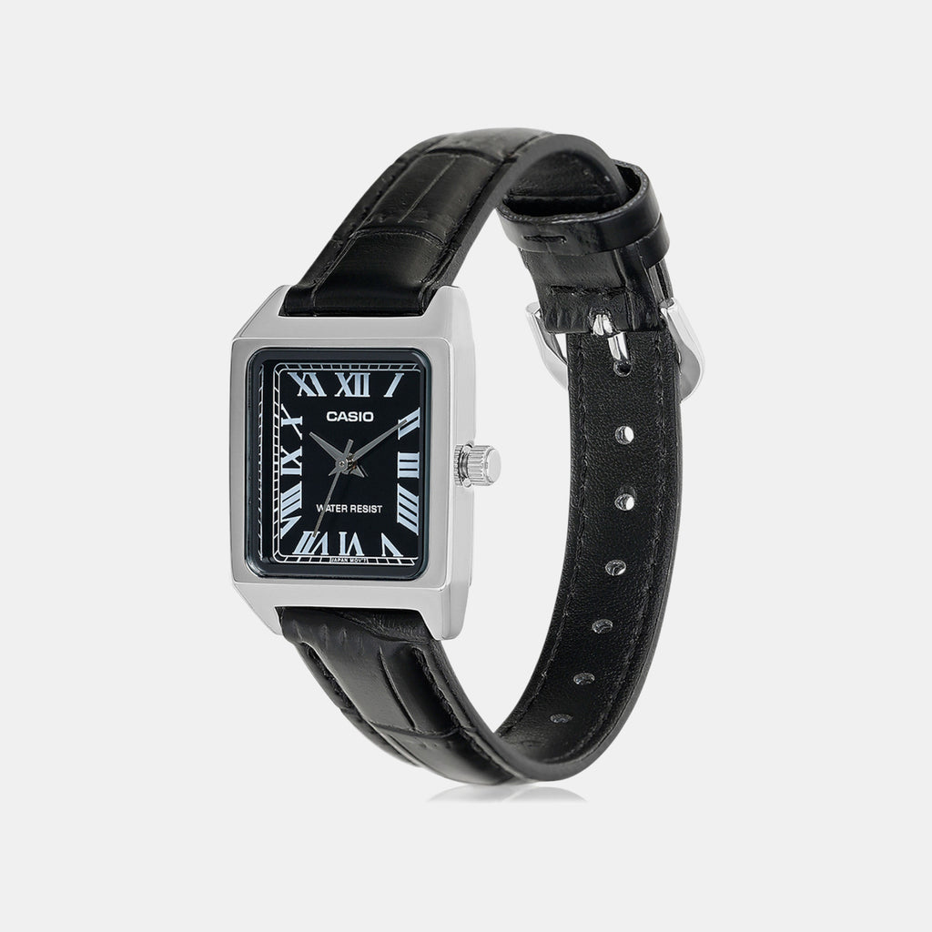Enticer Women Quartz Black Dial Analog Leather Watch A2286