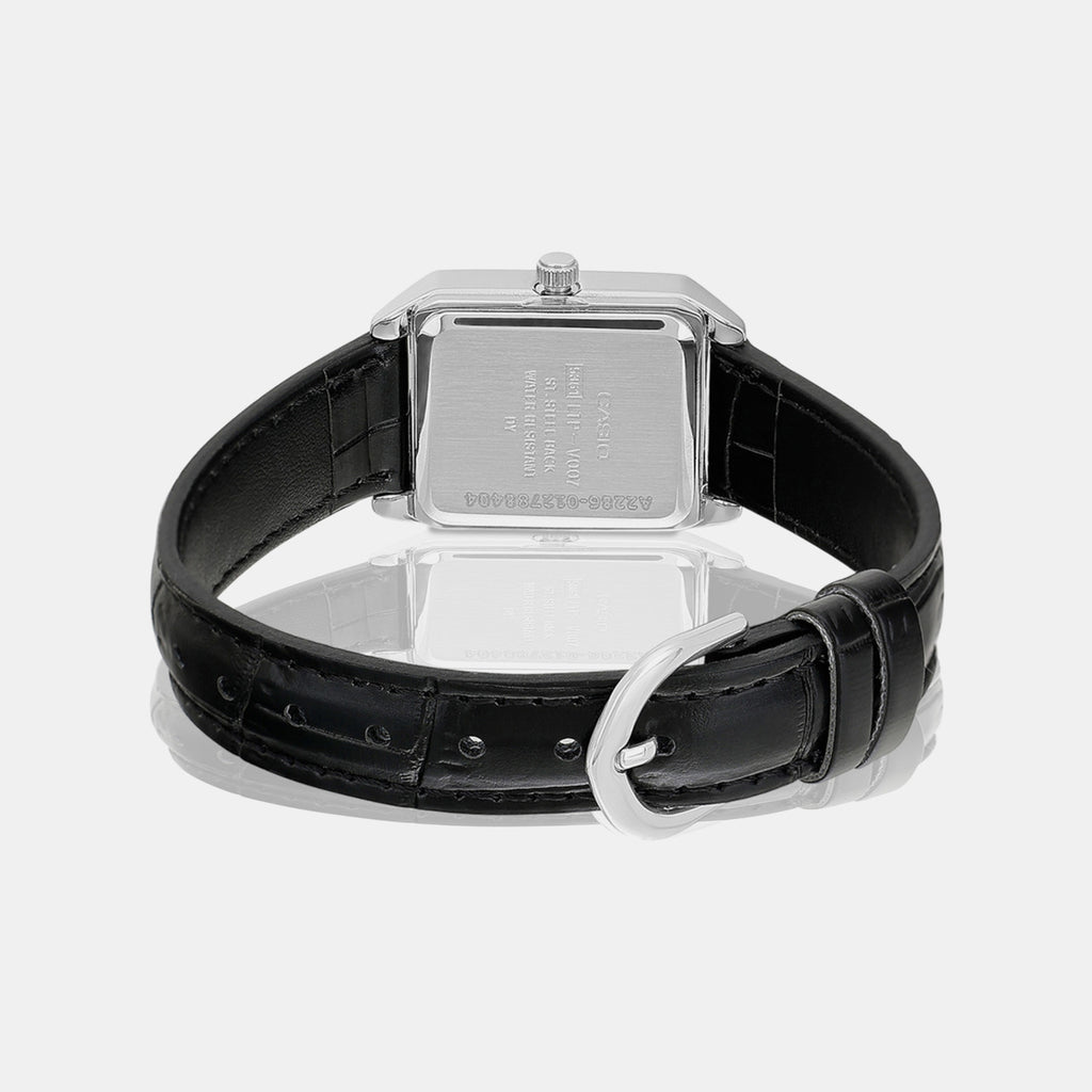 Enticer Women Quartz Black Dial Analog Leather Watch A2286