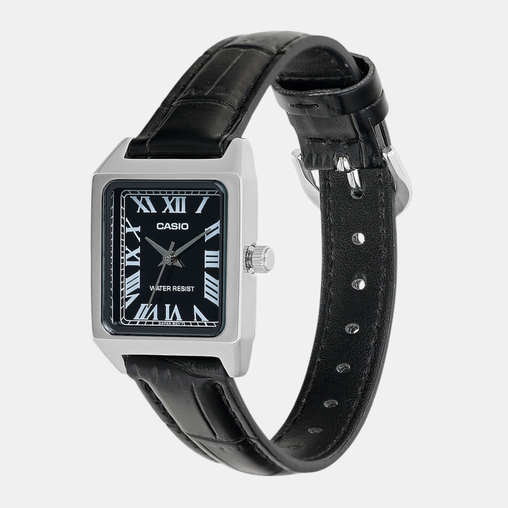 Enticer Women Quartz Black Dial Analog Leather Watch A2286