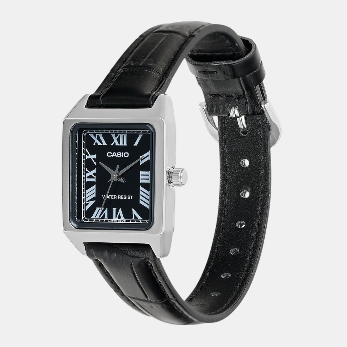 Enticer Women Quartz Black Dial Analog Leather Watch A2286