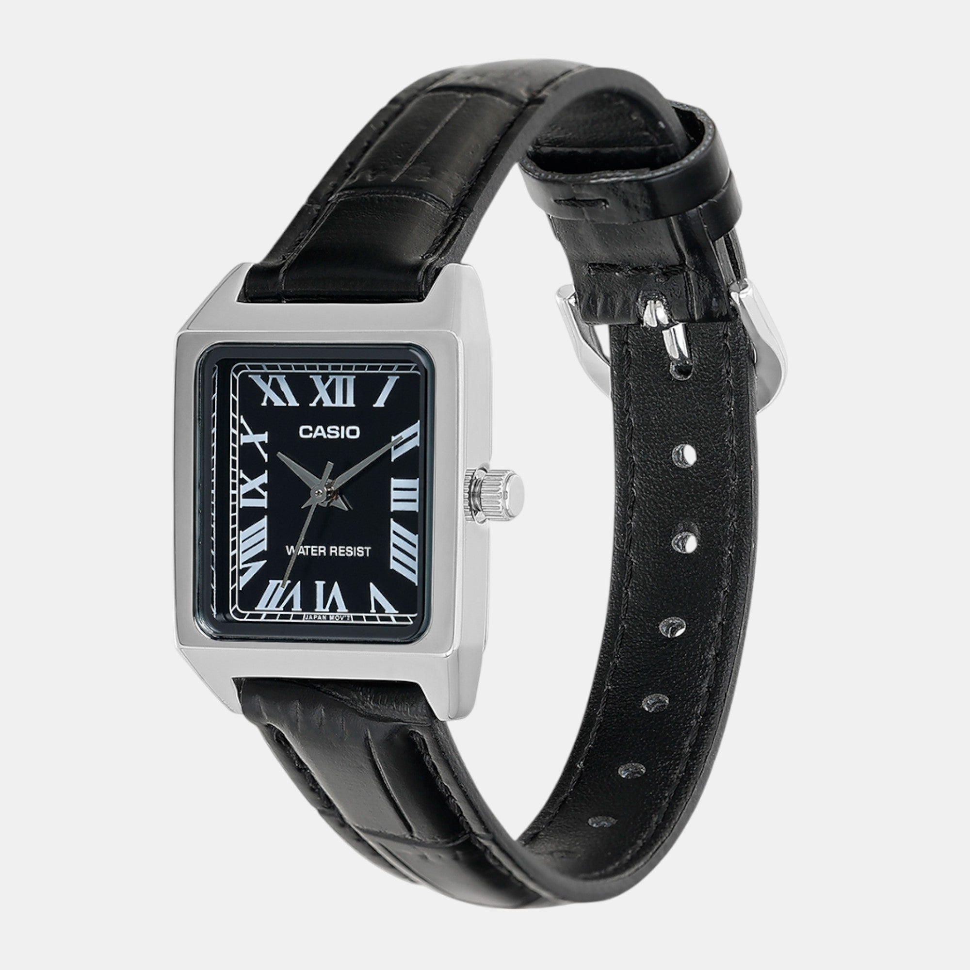 Enticer Women Quartz Black Dial Analog Leather Watch A2286