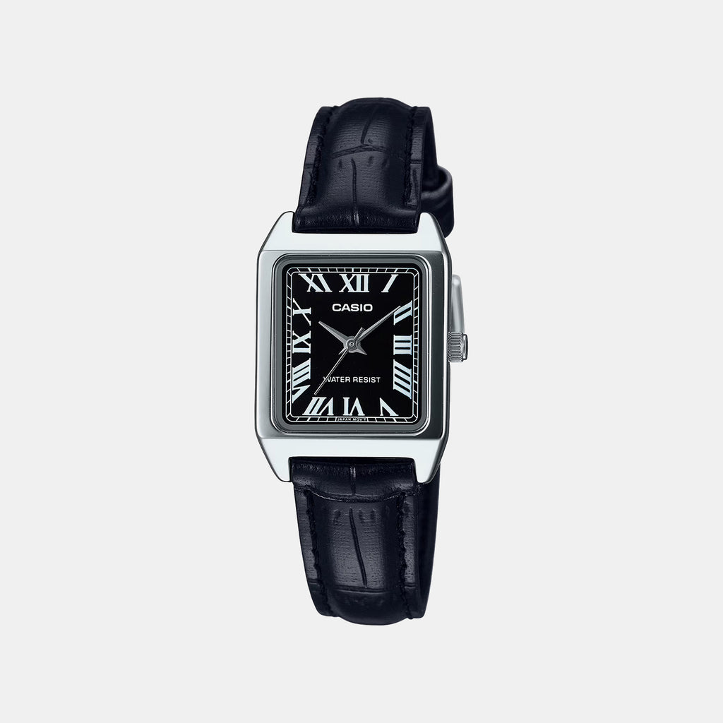 Enticer Women Quartz Black Dial Analog Leather Watch A2286