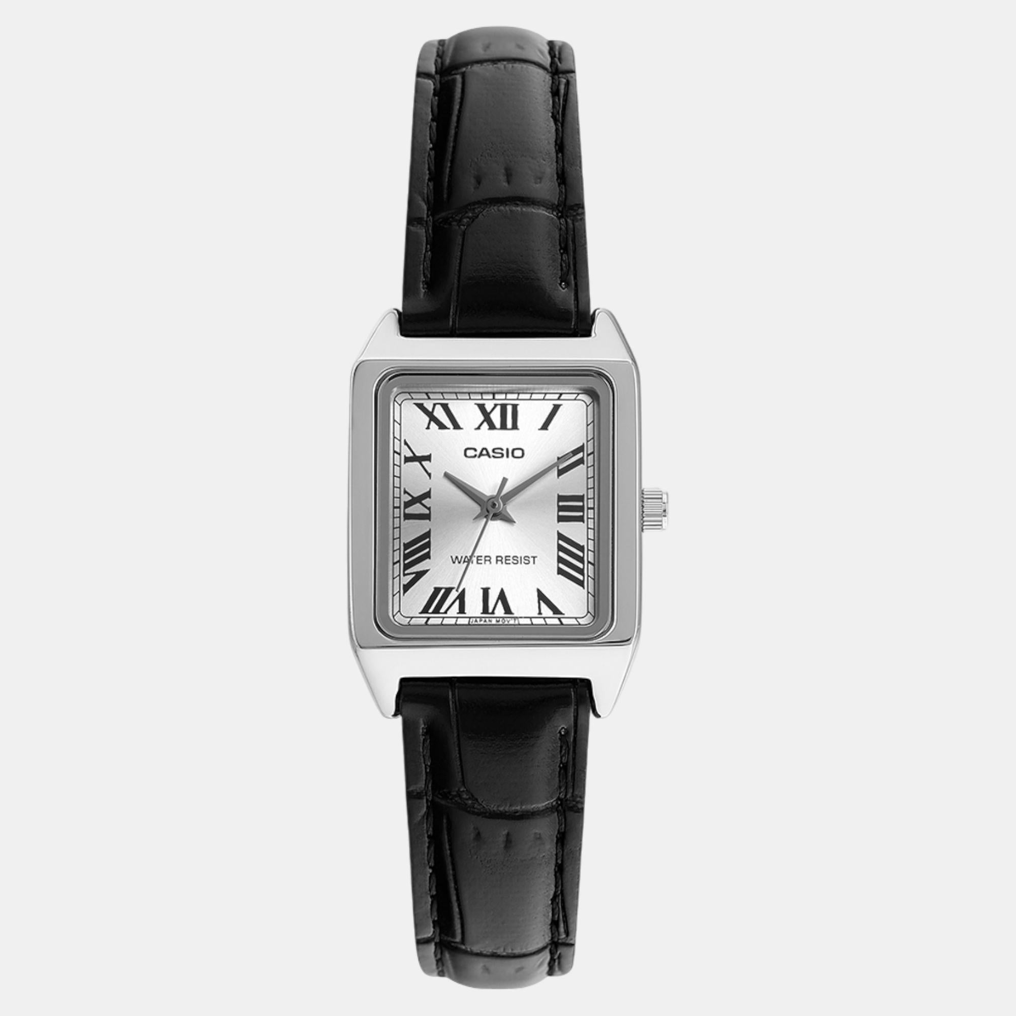 Enticer Women Quartz Silver Dial Analog Leather Watch A2287