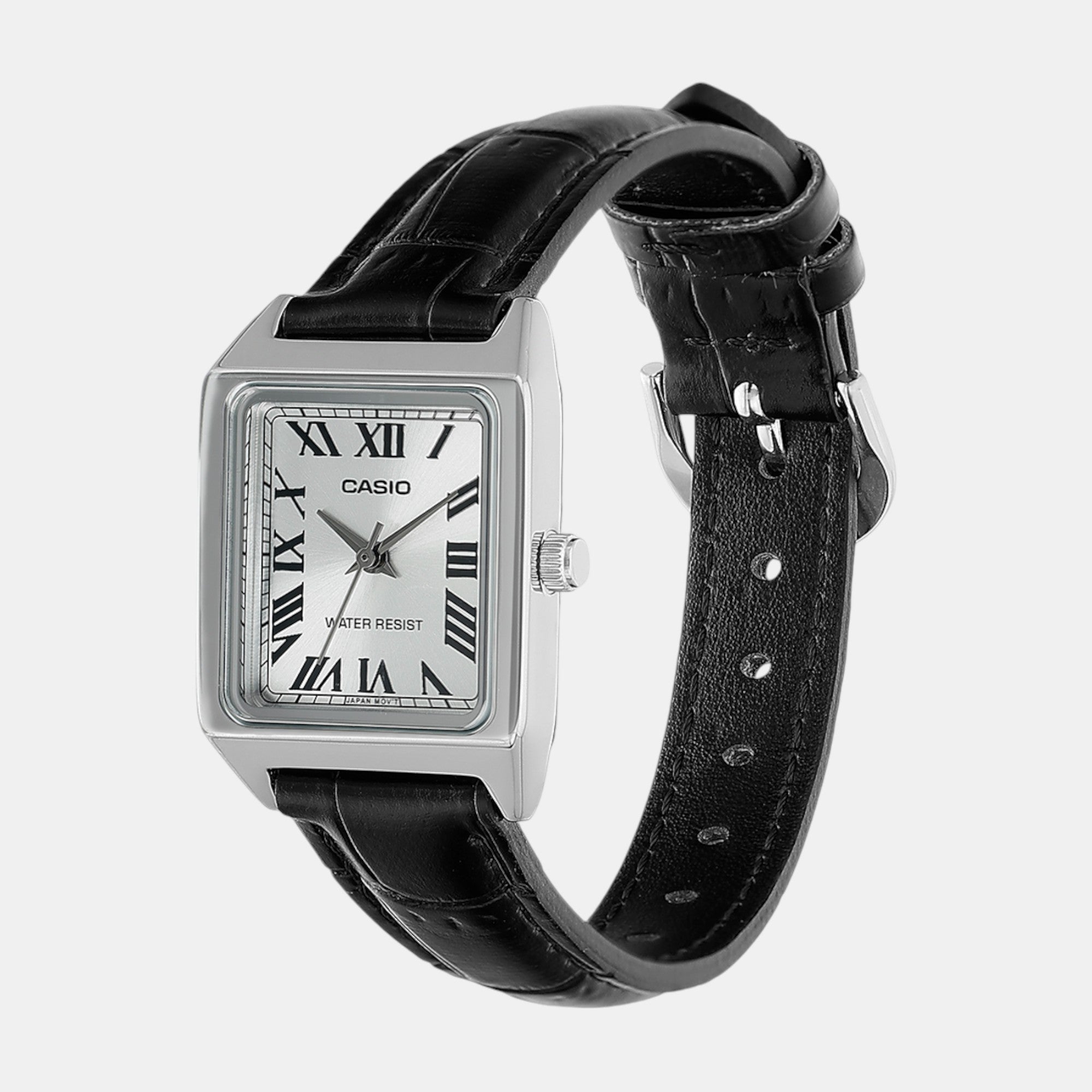 Enticer Women Quartz Silver Dial Analog Leather Watch A2287