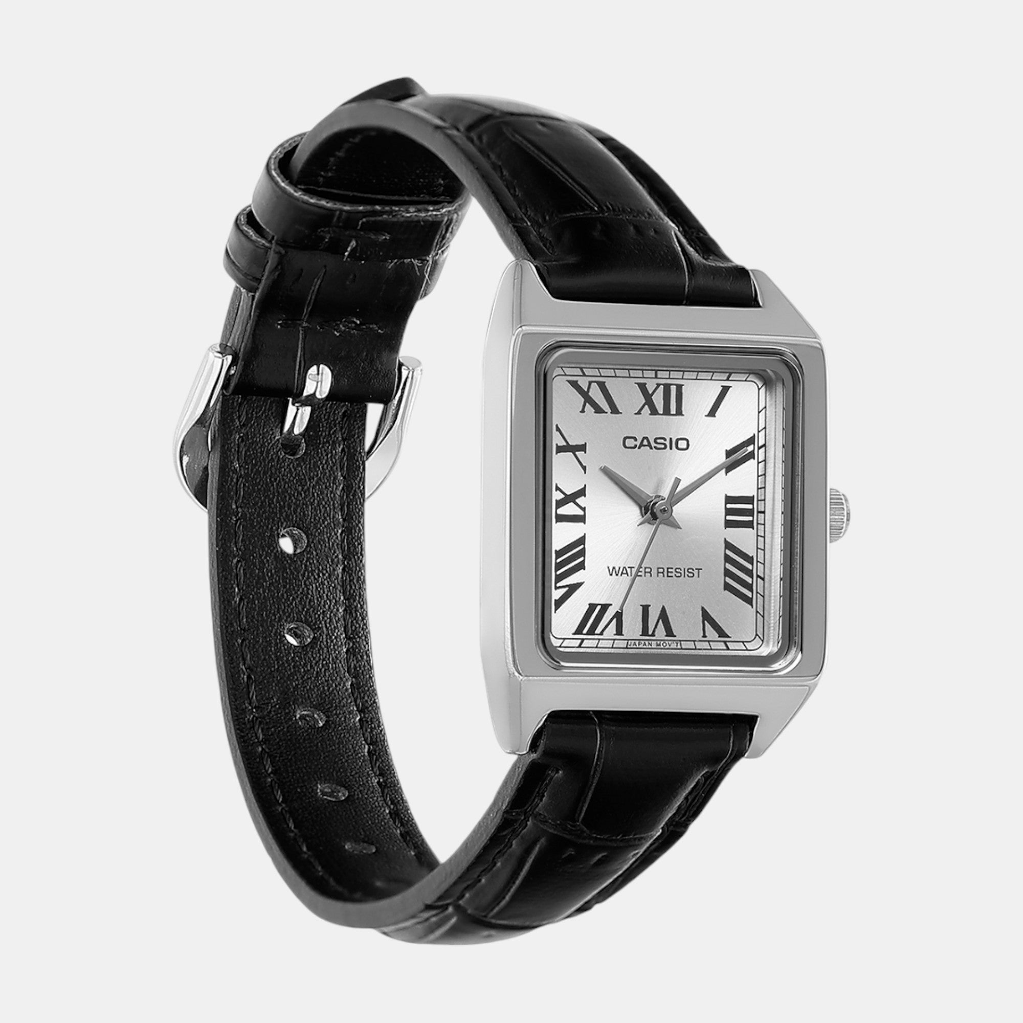 Enticer Women Quartz Silver Dial Analog Leather Watch A2287