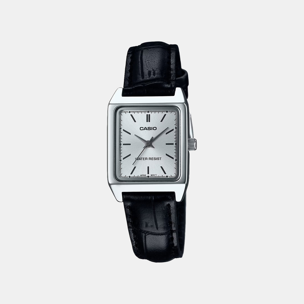 Enticer Women Quartz Silver Dial Analog Leather Watch A2289