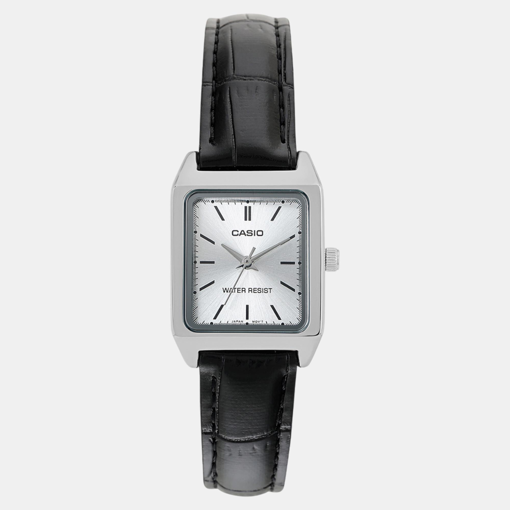 Enticer Women Quartz Silver Dial Analog Leather Watch A2289