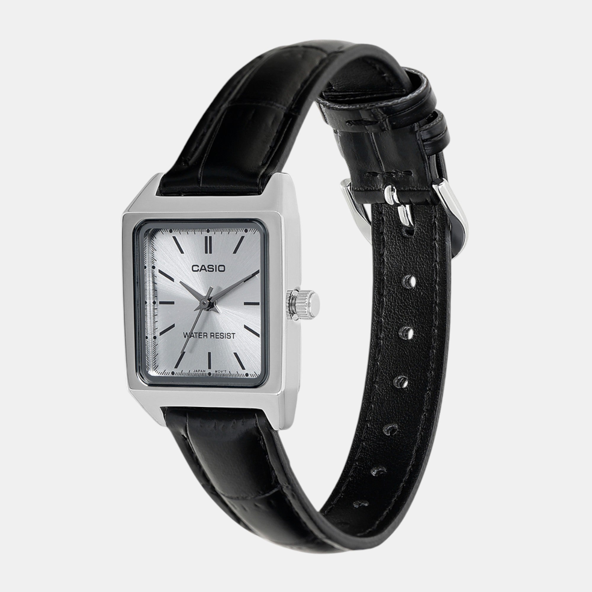 Enticer Women Quartz Silver Dial Analog Leather Watch A2289