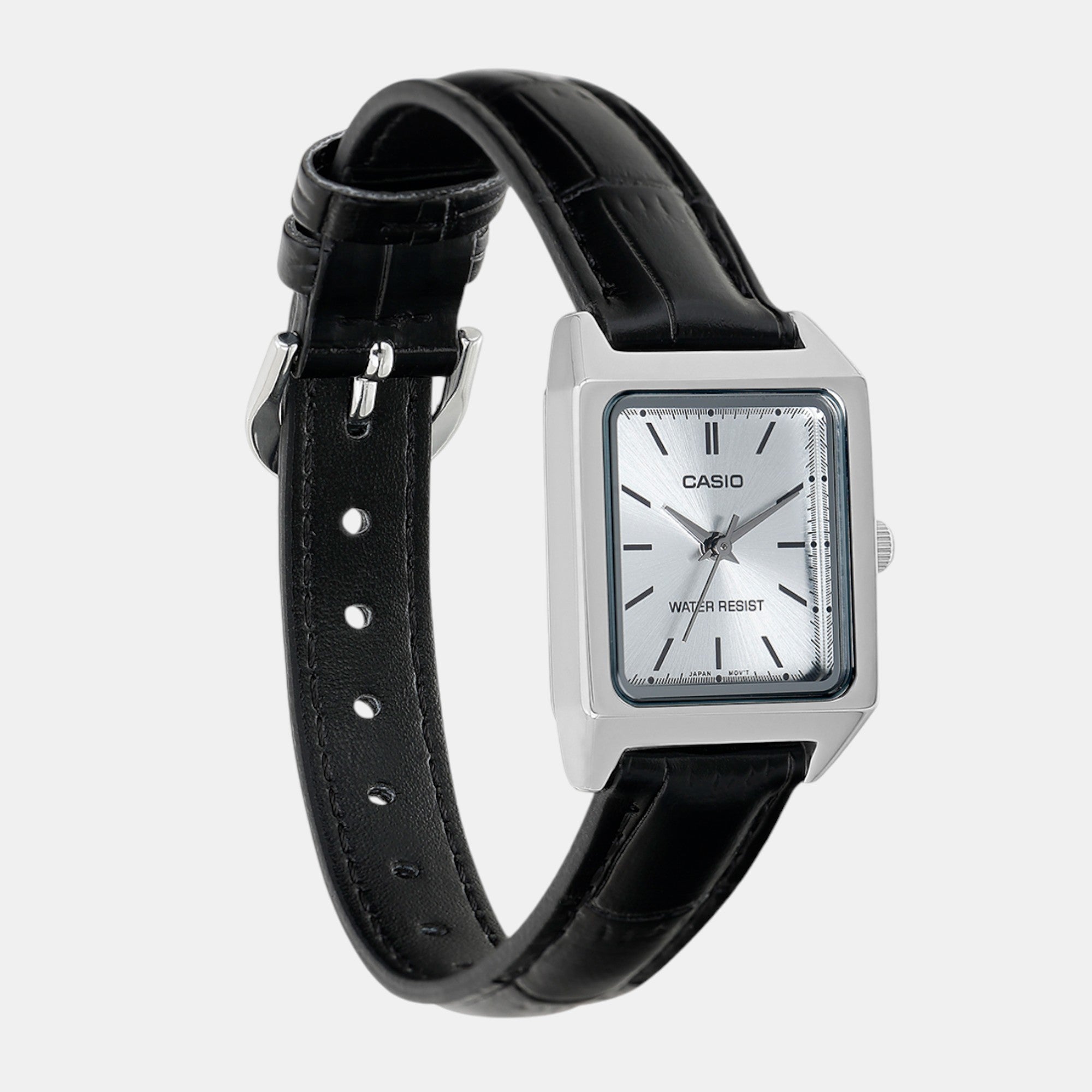 Enticer Women Quartz Silver Dial Analog Leather Watch A2289