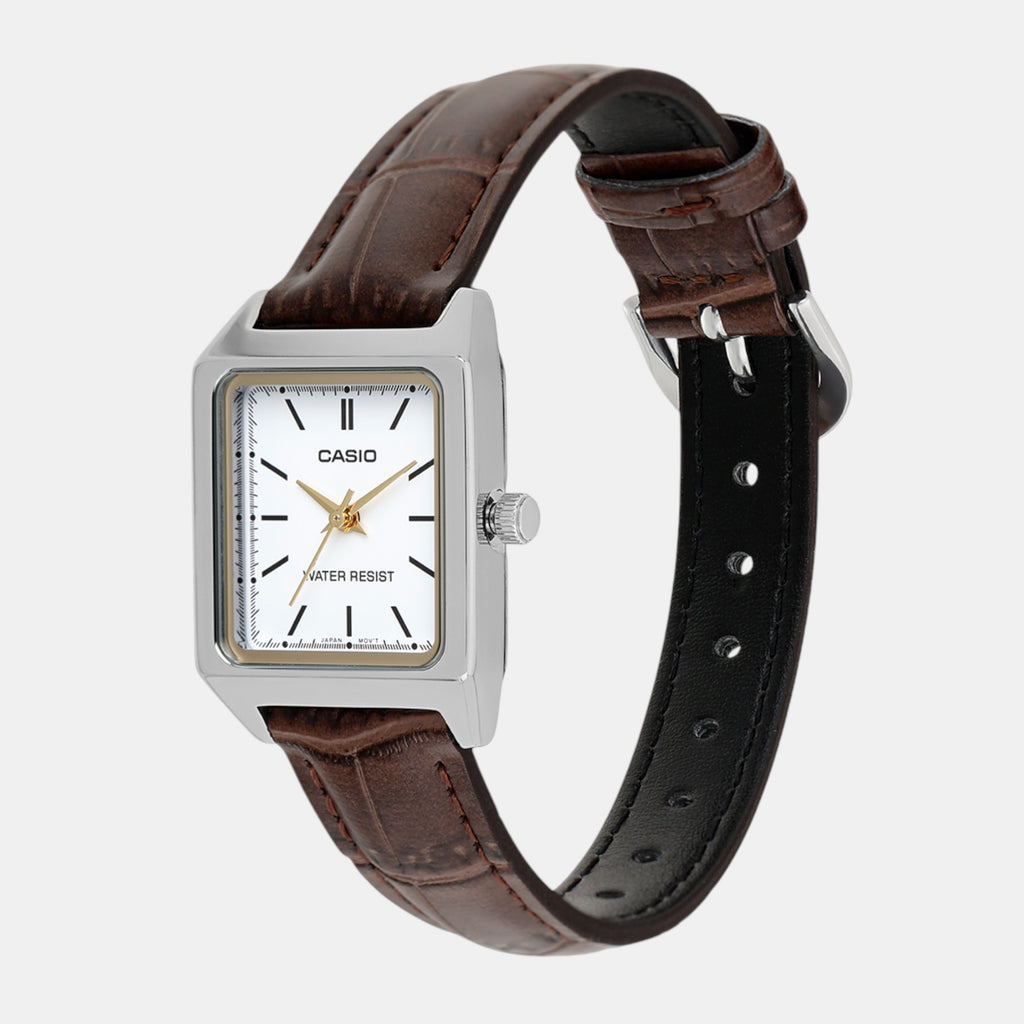 Enticer Women Quartz White Dial Analog Leather Watch A2290