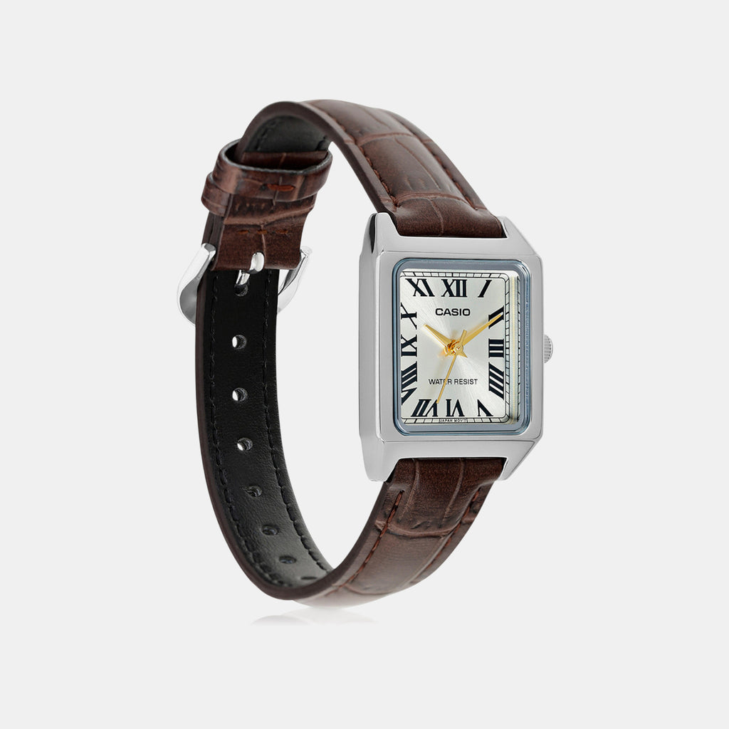 Enticer Women Quartz Gold Dial Analog Leather Watch A2291