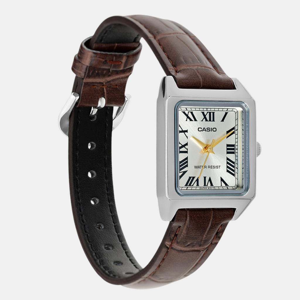 Enticer Women Quartz Gold Dial Analog Leather Watch A2291