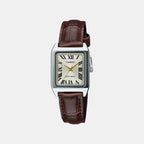 Enticer Women Quartz Gold Dial Analog Leather Watch A2291