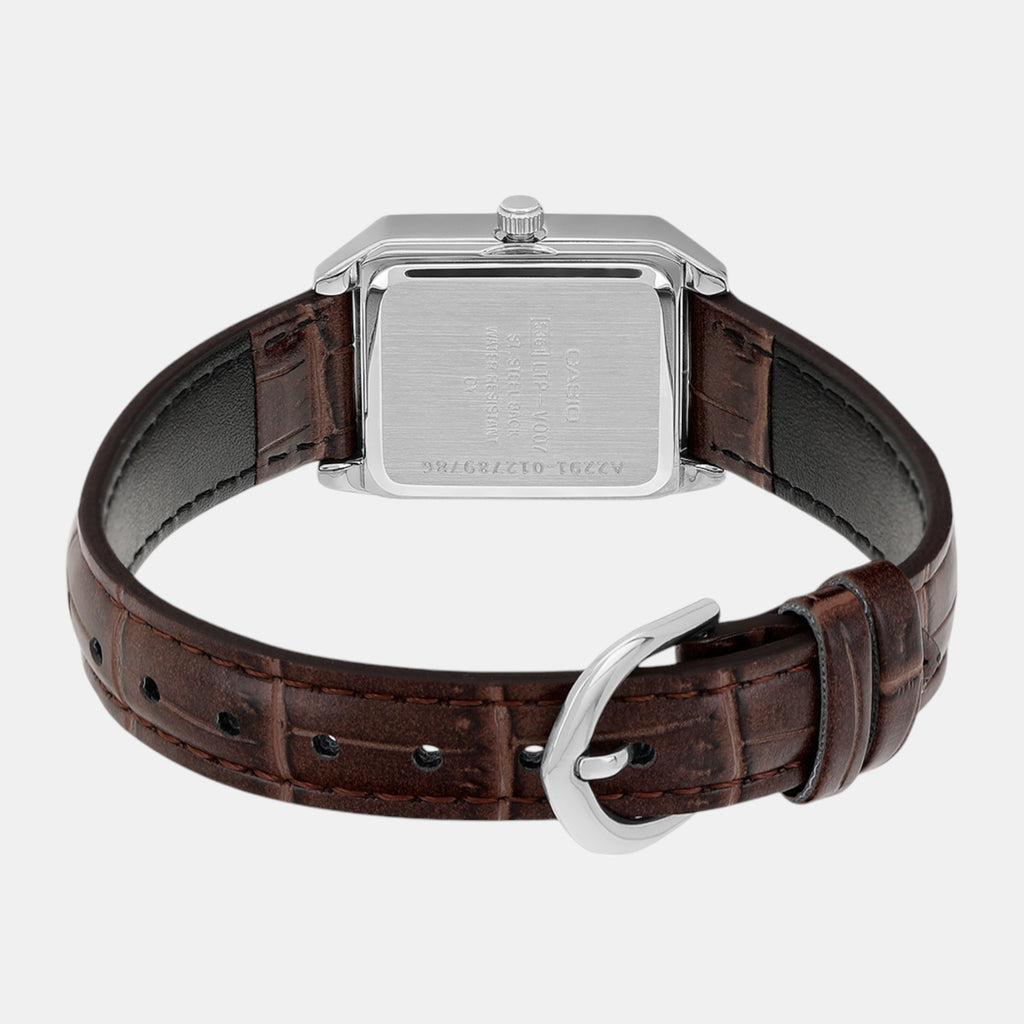 Enticer Women Quartz Gold Dial Analog Leather Watch A2291