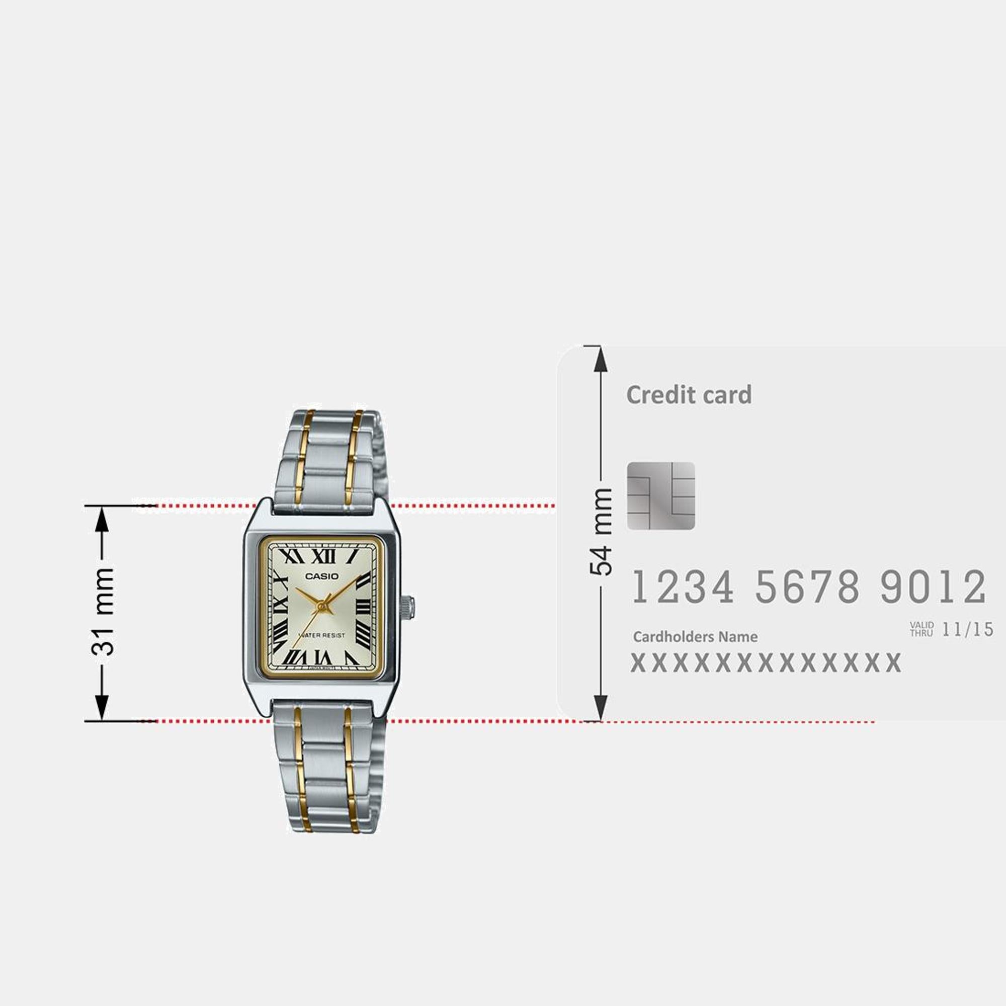 Enticer Women Quartz Gold Dial Analog Stainless Steel Watch A2293