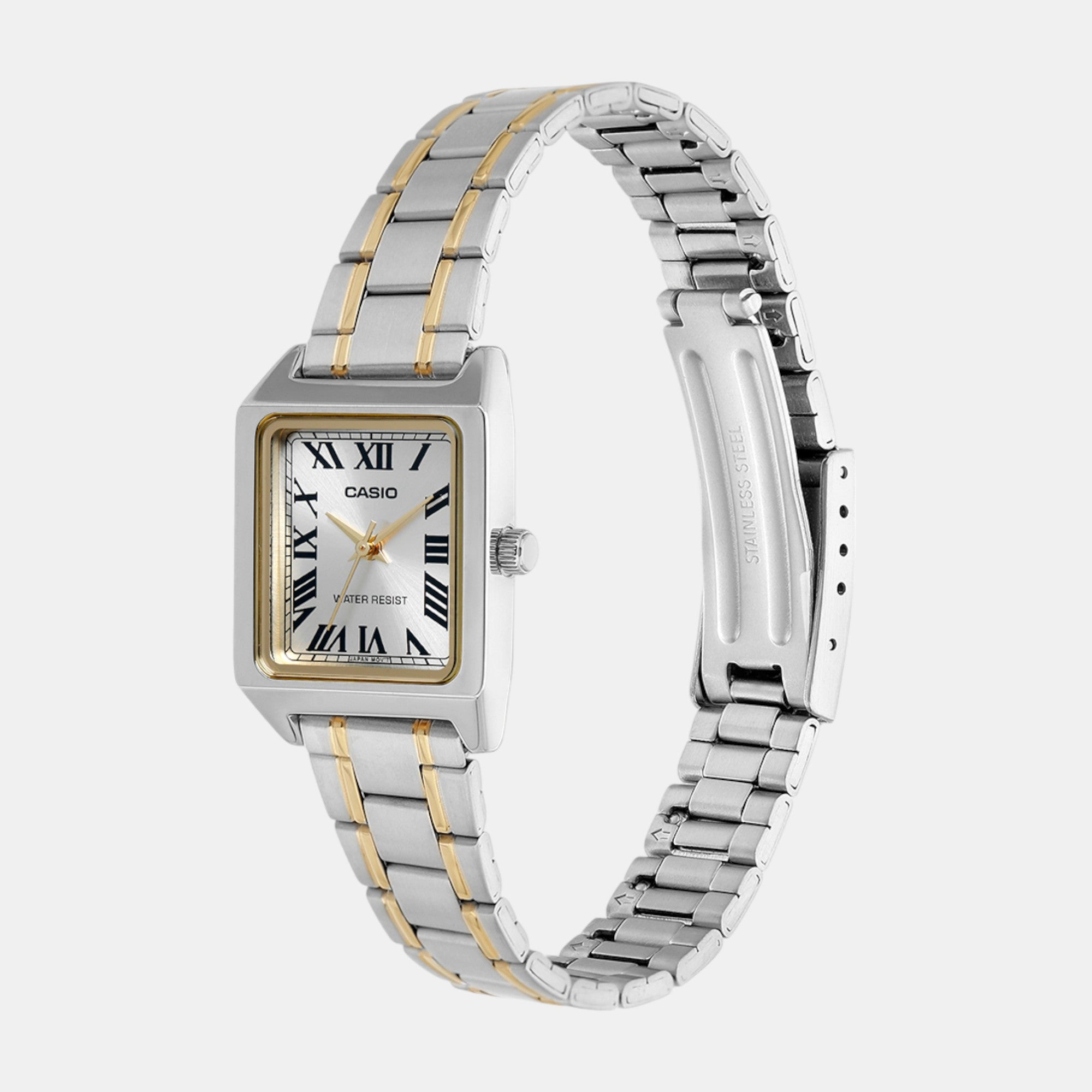 Enticer Women Quartz Gold Dial Analog Stainless Steel Watch A2293
