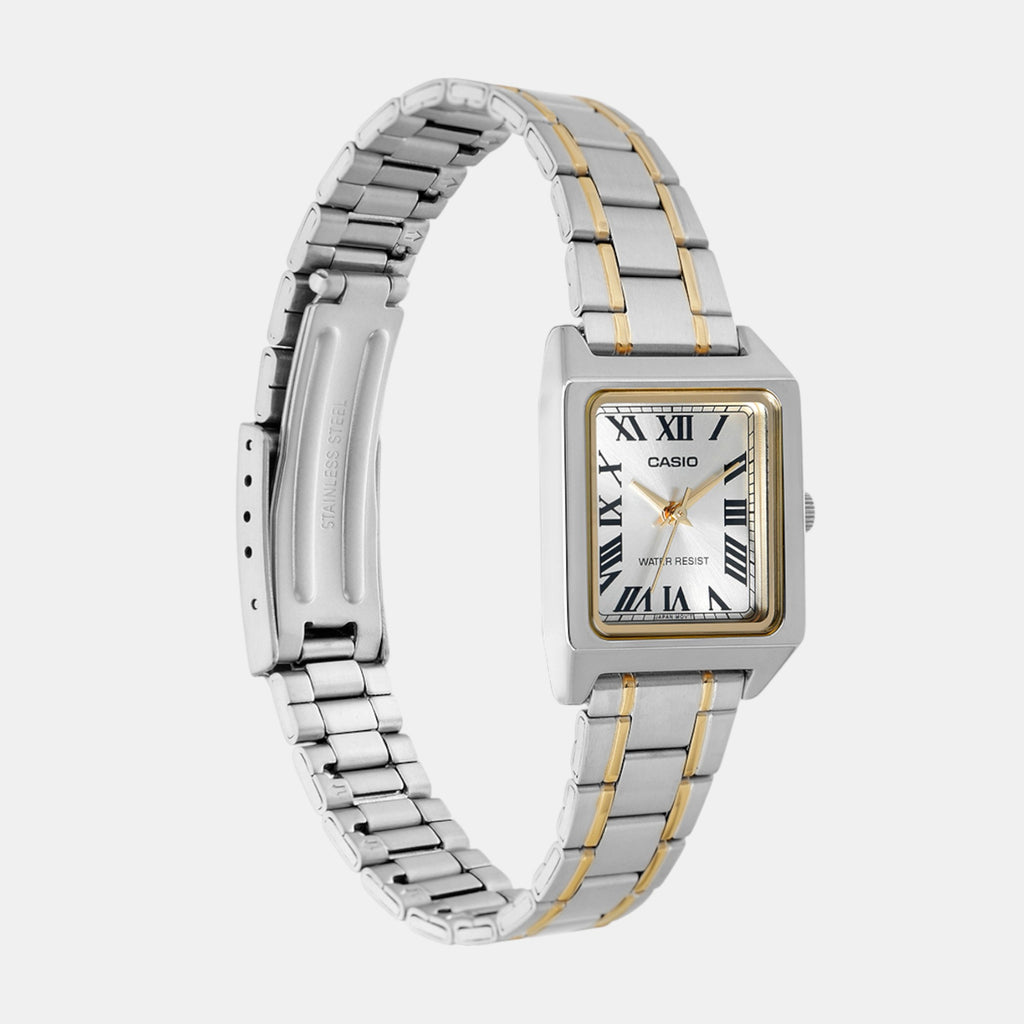 Enticer Women Quartz Gold Dial Analog Stainless Steel Watch A2293