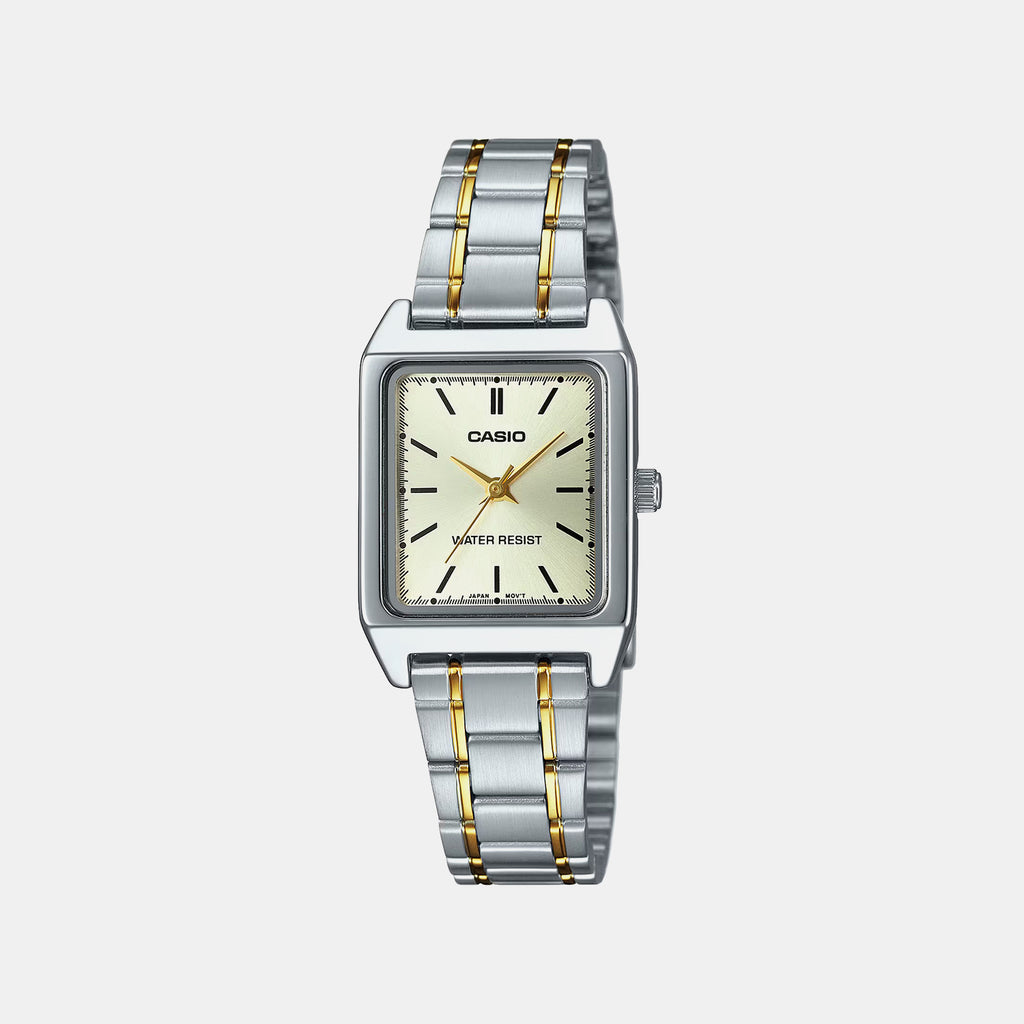 Enticer Women Quartz Gold Dial Analog Stainless Steel Watch A2294