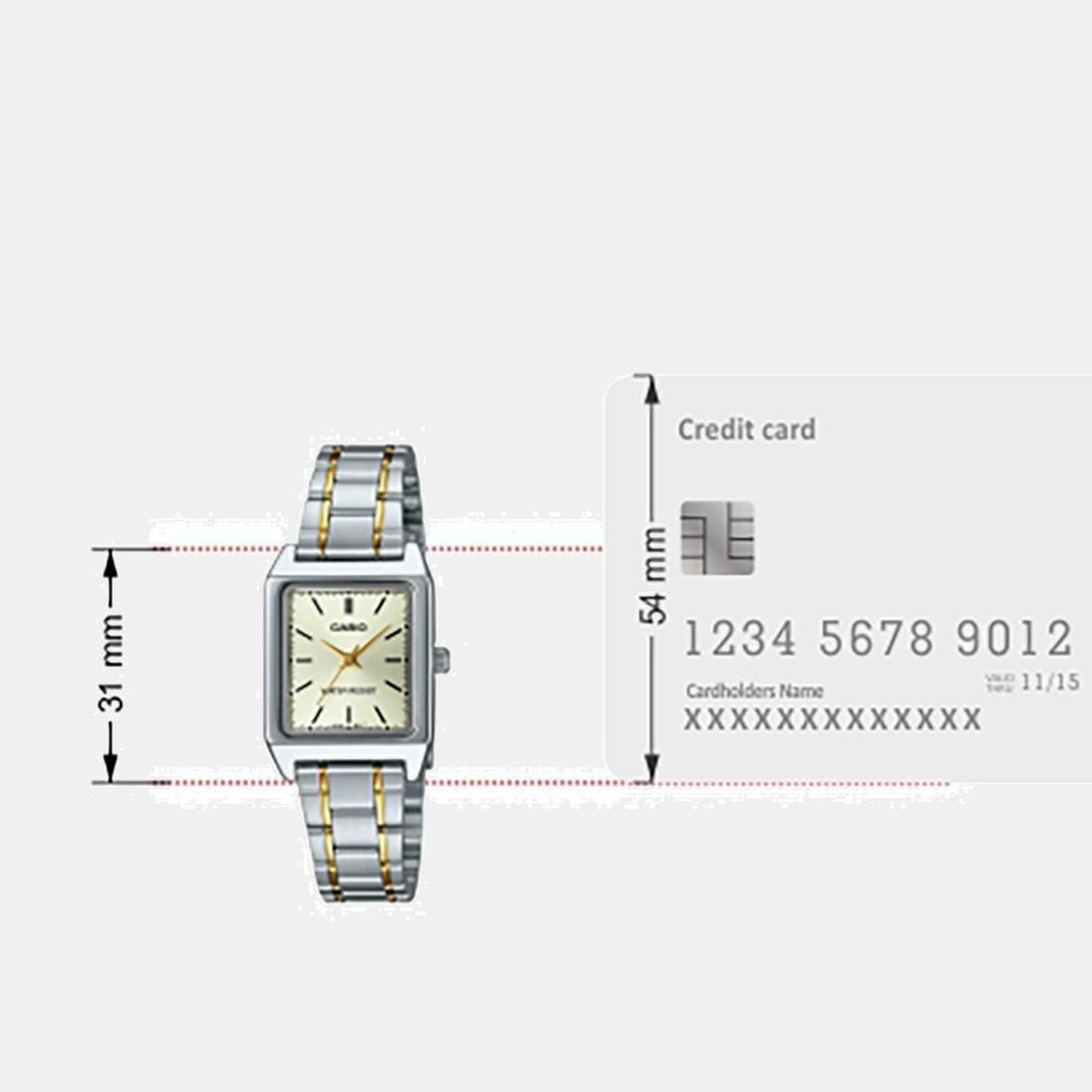 Enticer Women Quartz Gold Dial Analog Stainless Steel Watch A2294