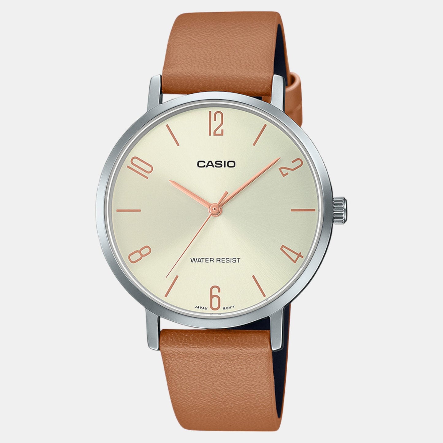 Enticer Women Quartz Silver Dial Analog Leather Watch A2295