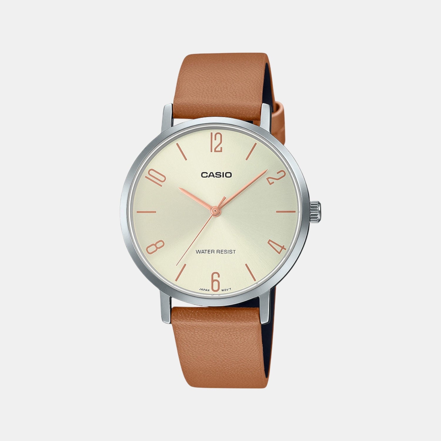Enticer Women Quartz Silver Dial Analog Leather Watch A2295