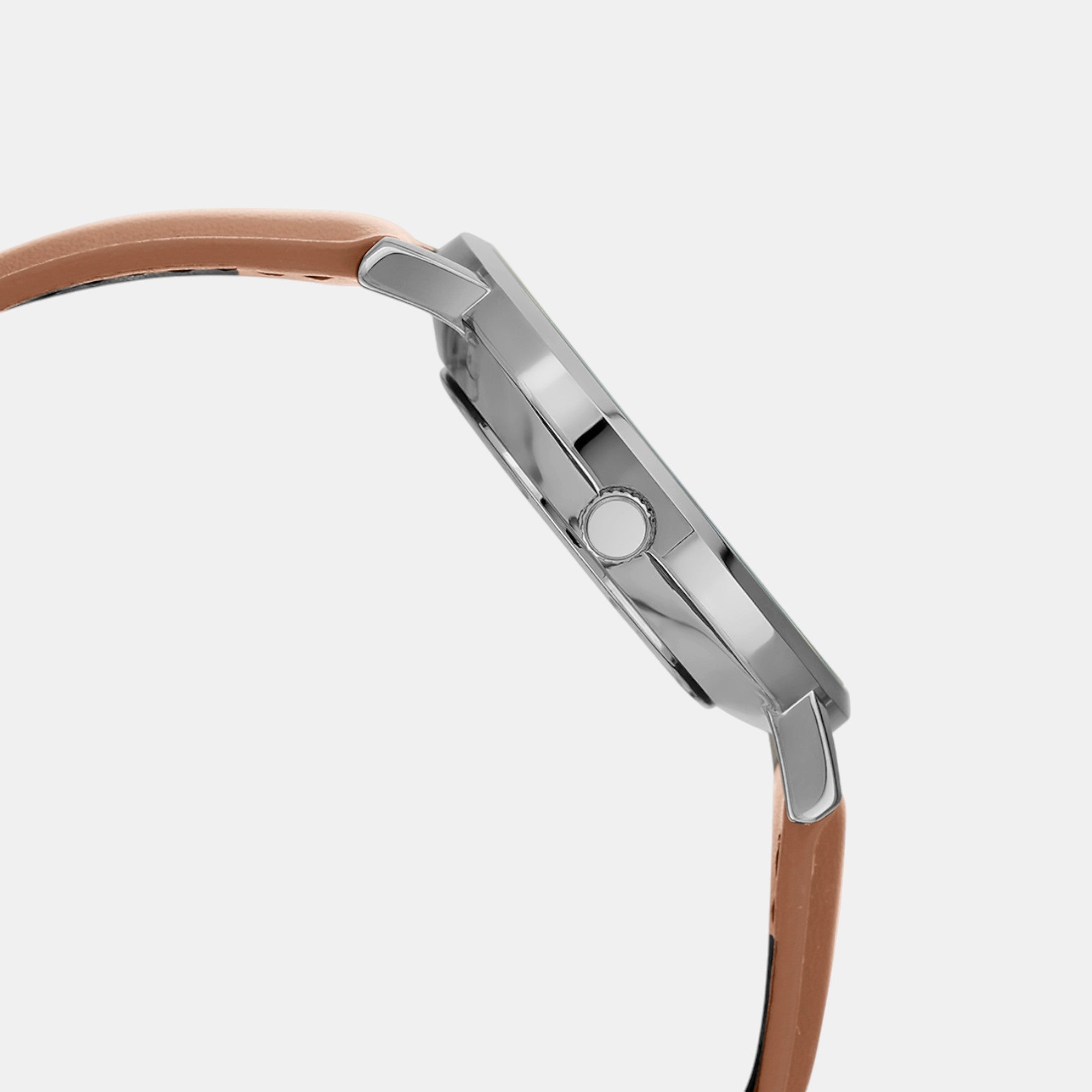 Enticer Women Quartz Silver Dial Analog Leather Watch A2295